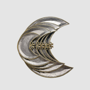 Crescent with Copper Frame Serving Dish - Image 2