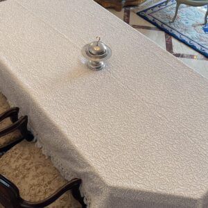 Greyish Arabic Letters Tablecloth - Image 2