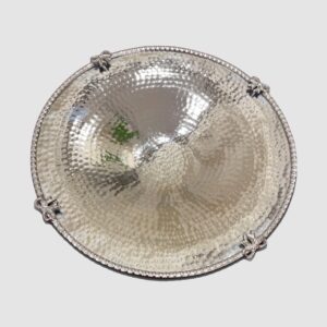 Jawhara Silver Round Deep Serving Dish