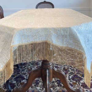 Gold Calligraphy Tablecloth