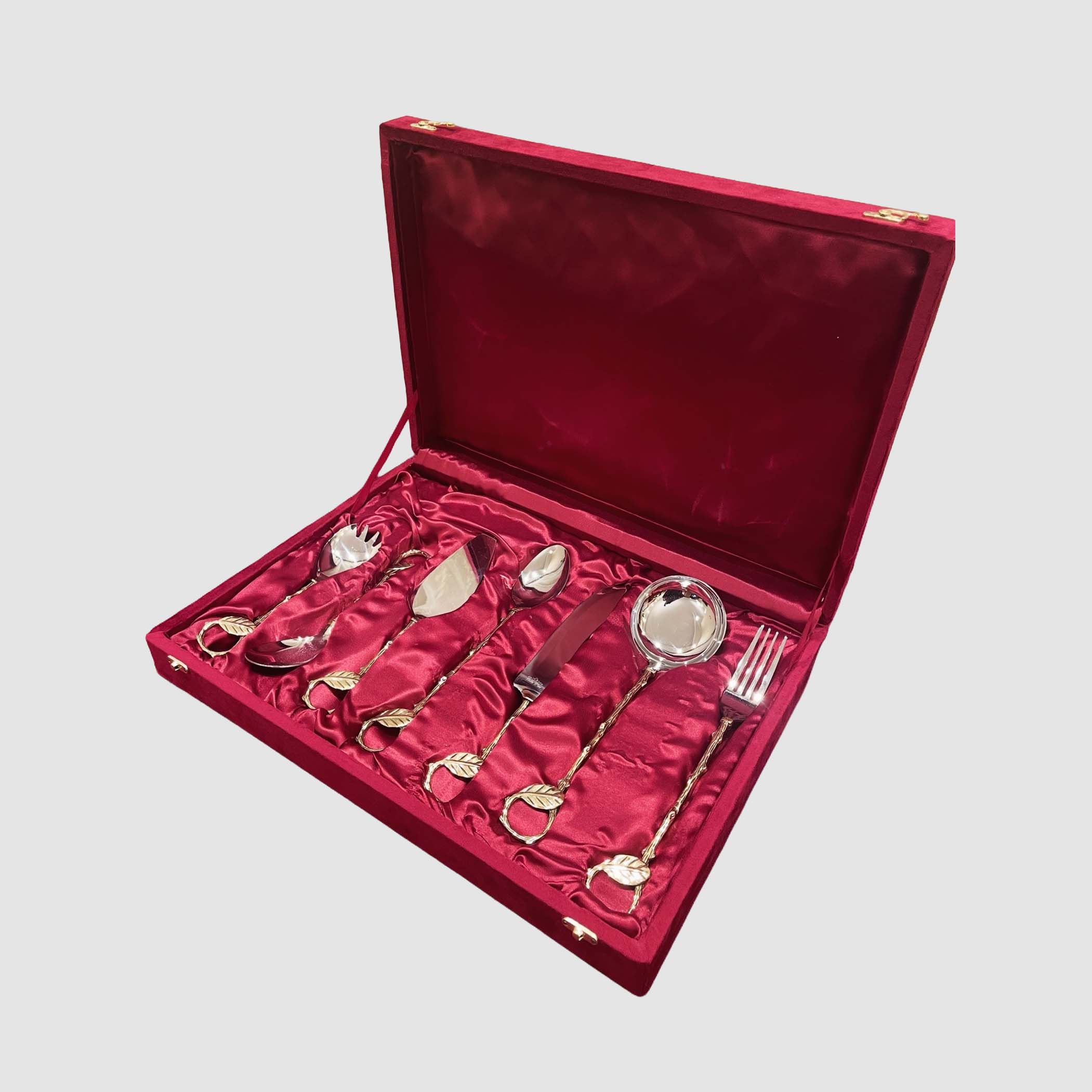 Leaf Cutlery Serving Tools Set With Box