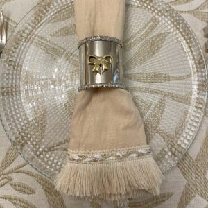 Linen Napkin with fringes - Image 3