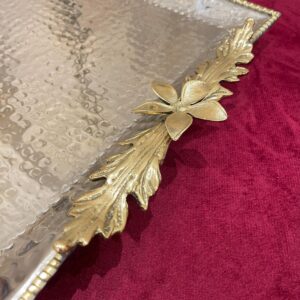 Square  Serving Dish With Leaves - Image 2