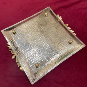 Square  Serving Dish With Leaves - Image 3