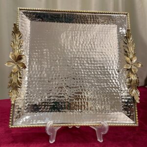 Square  Serving Dish With Leaves - Image 5