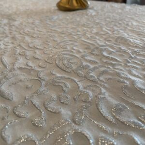 Silver Calligraphy Tablecloth - Image 3