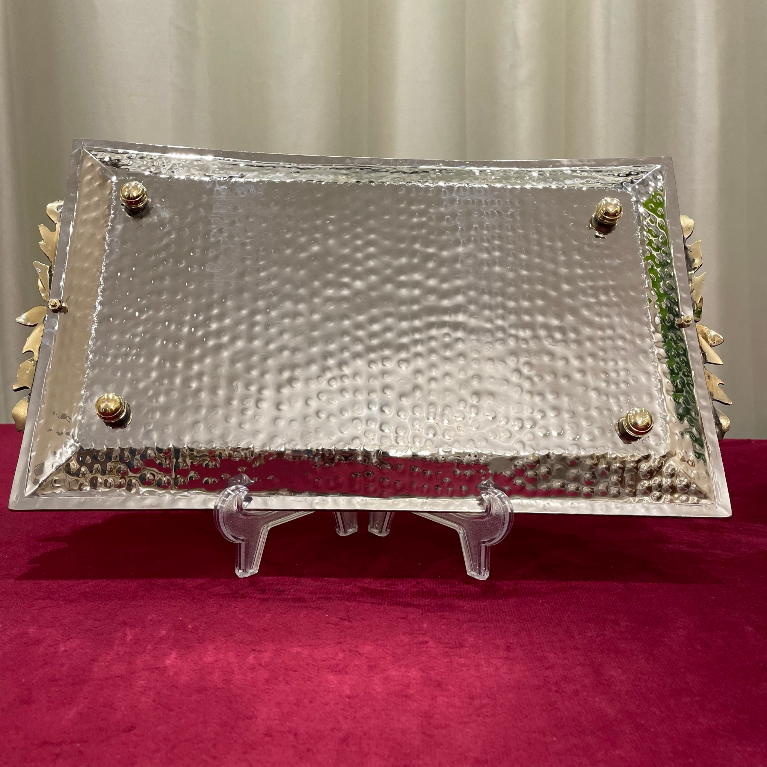 Rectangle Serving Tray with leaves