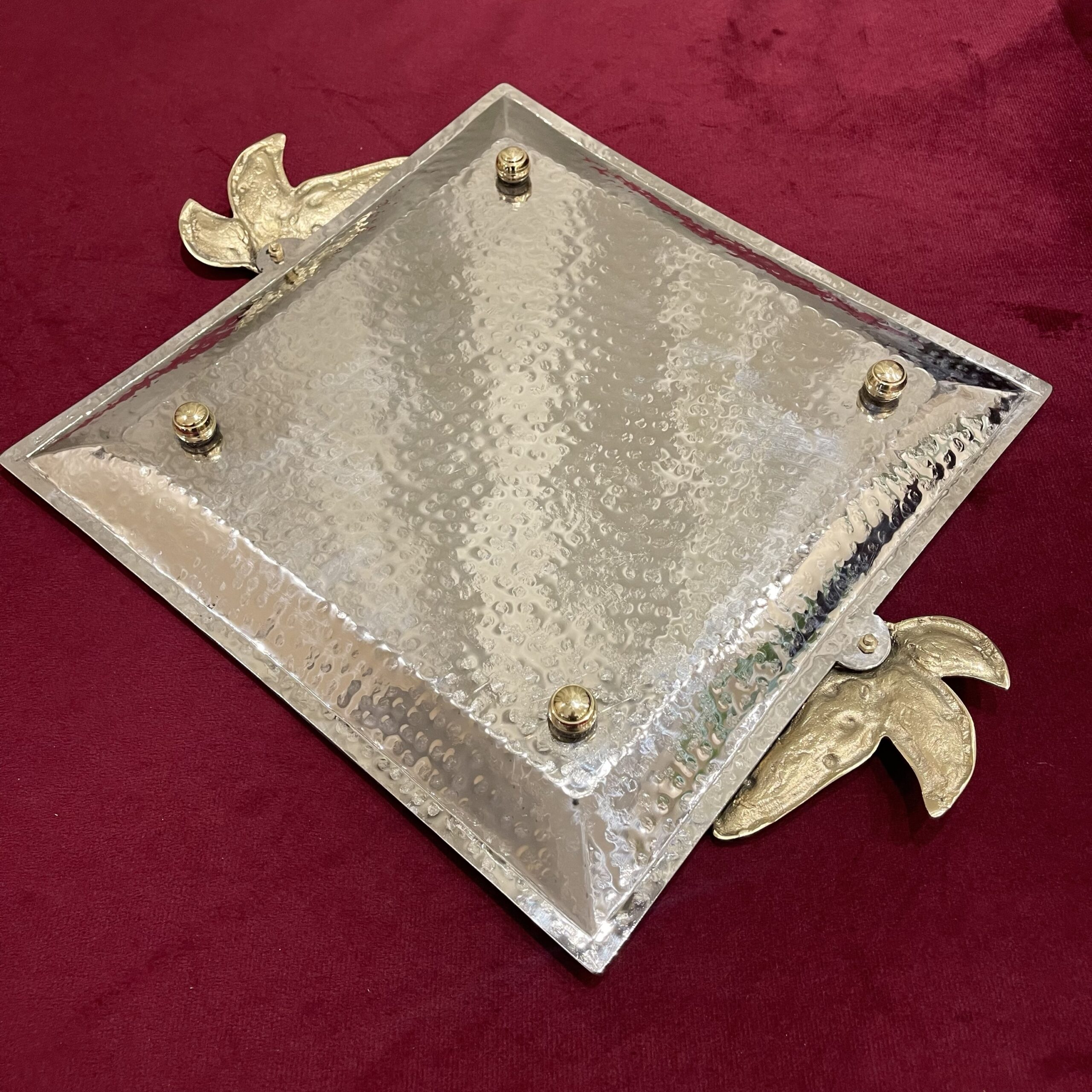 Ashleaf Flat Serving dish - Copper line
